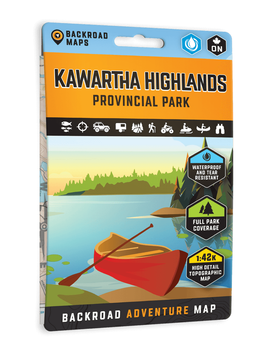 Backroad Maps Kawartha Highlands Provincial Park Ontario