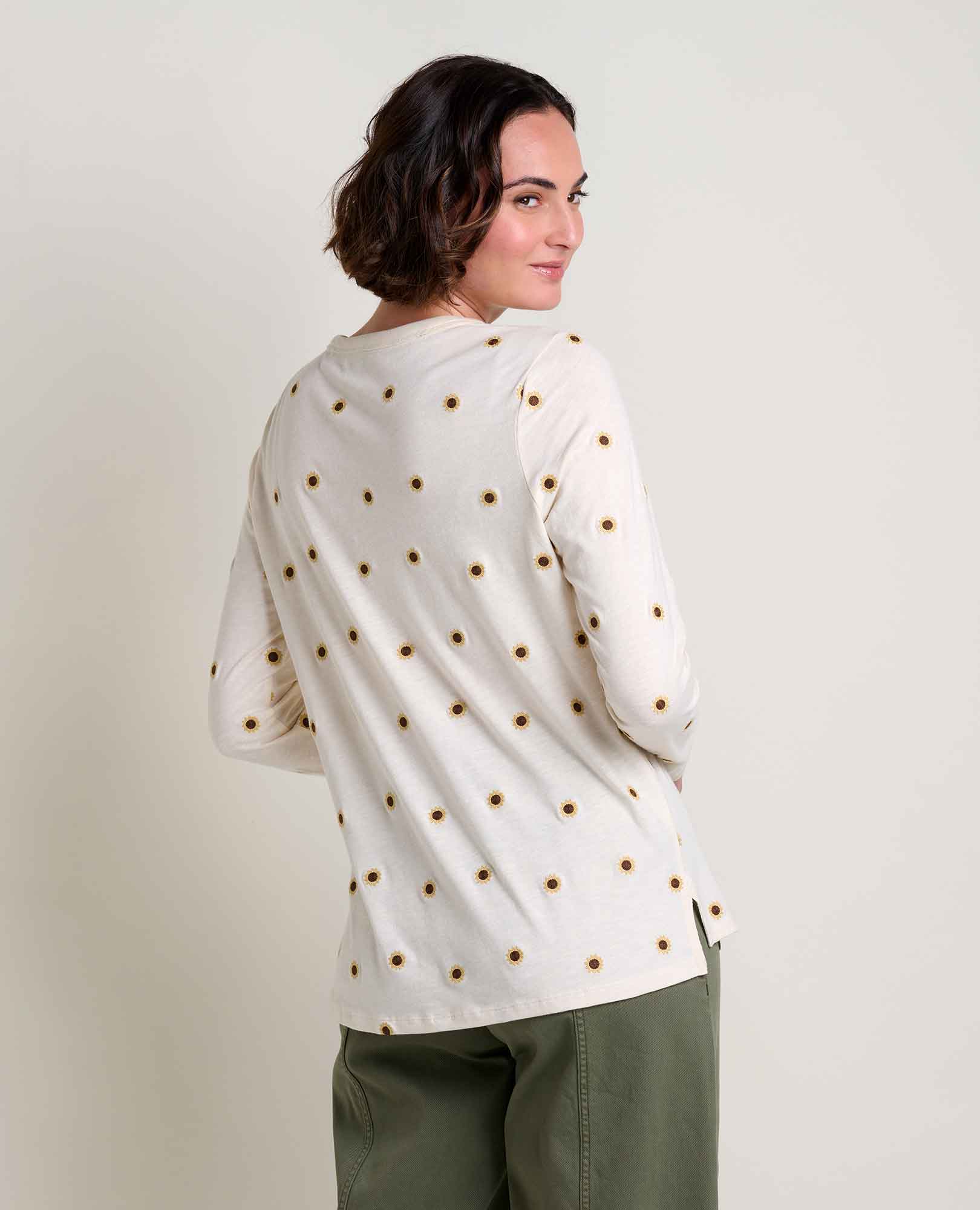 Toad & Co Women's Primo Long Sleeve Embroidered Crew