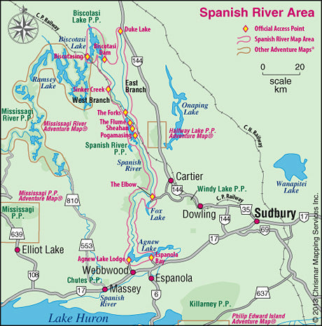The Adventure Map Spanish River Provincial Park