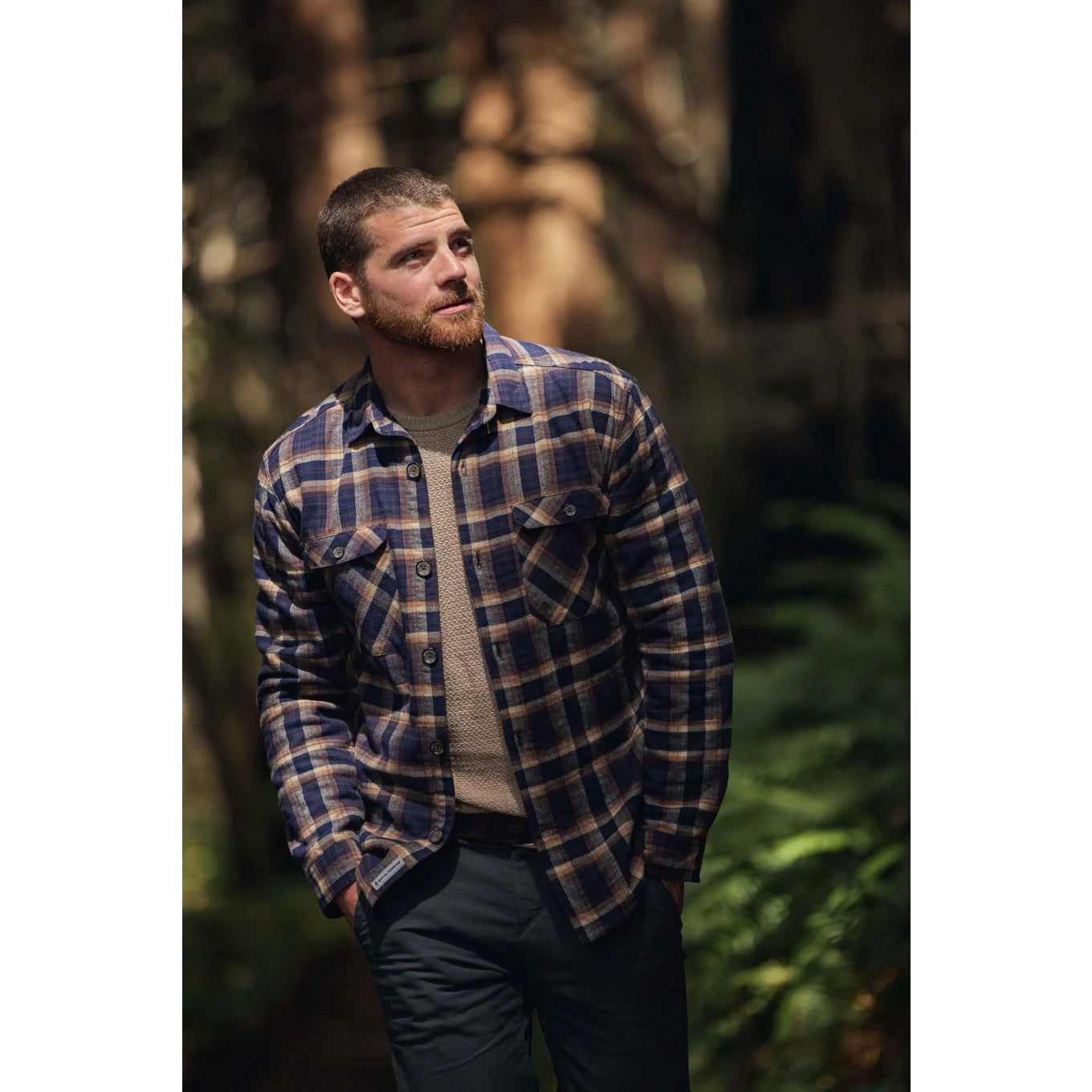 Men's Snowcap Lined Flannel L/S