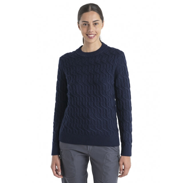 Icebreaker Women's Merino Cable Knit Crewe Sweater