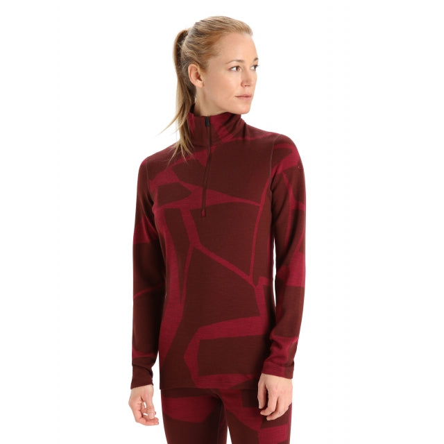 Women's 250 Vertex LS Half Zip Fractured Landscapes